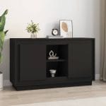 Dulap, negru, 102x35x60 cm, lemn prelucrat