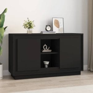 Dulap, negru, 102x35x60 cm, lemn prelucrat