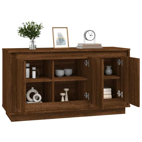 Dulap, stejar maro, 102x35x55 cm, lemn prelucrat