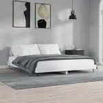 Cadru de pat, alb, 120×200 cm, lemn prelucrat