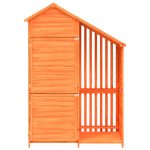 Magazie de unelte de grădină maro 120×53,5x170cm lemn masiv pin