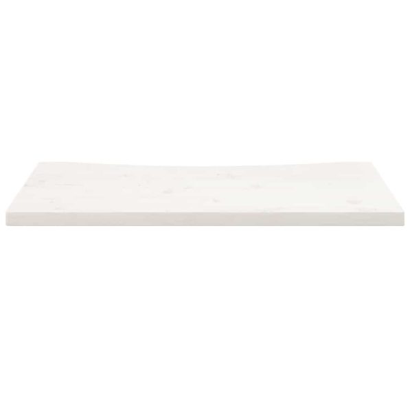 Blat de birou, alb, 80x40x2,5 cm, lemn masiv de pin