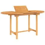 Masă extensibilă de grădină 110-160x80x75 cm lemn masiv de tec