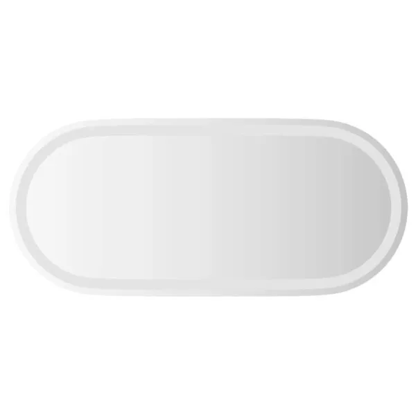 Oglindă de baie cu LED, 80×35 cm, ovală