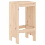 Set bar de grădină, 9 piese, lemn masiv de pin