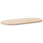 Blat de masă, 100x50x2,5 cm, lemn masiv de pin, oval