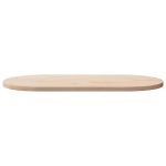 Blat de masă, 100x50x2,5 cm, lemn masiv de pin, oval