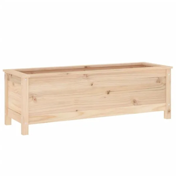 Strat înălțat de grădină, 119,5x40x39 cm, lemn masiv de pin