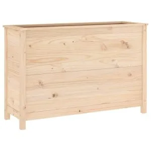 Strat înălțat de grădină, 119,5x40x78 cm, lemn masiv de pin