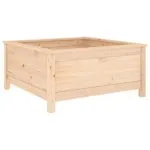 Jardinieră de grădină, 82,5×82,5×39 cm, lemn masiv de pin