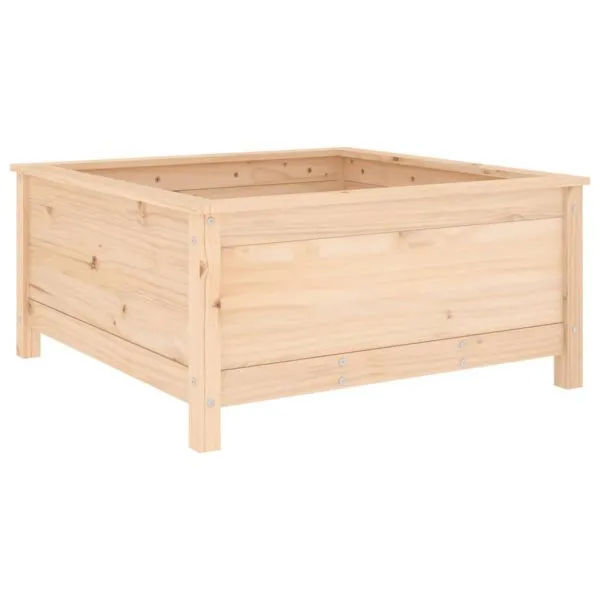 Jardinieră de grădină, 82,5×82,5×39 cm, lemn masiv de pin