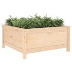 Jardinieră de grădină, 82,5×82,5×39 cm, lemn masiv de pin