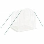 Seră cu un cadru din oțel, alb, 4 m², 2x2x2 m