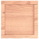 Raft de perete maro deschis 40x40x(2-4) cm lemn stejar tratat