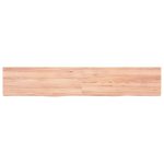 Raft de perete maro deschis 160x30x(2-6) cm lemn stejar tratat