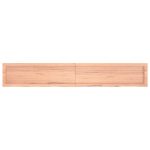 Raft de perete maro deschis 180x30x(2-4) cm lemn stejar tratat