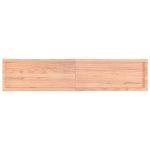 Blat masă, 180x40x(2-4) cm, maro, lemn tratat contur organic