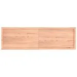 Blat masă, 180x50x(2-4) cm, maro, lemn tratat contur organic