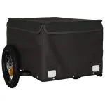 Remorcă pentru biciclete, negru, 30 kg, fier