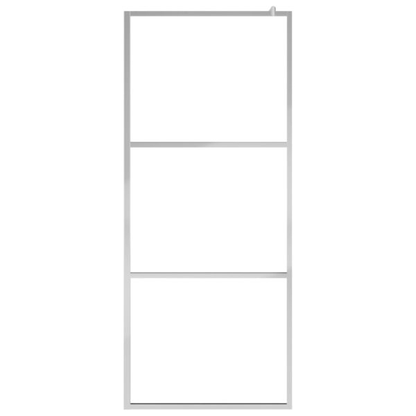 Paravan duș walk-in cu raft crom 80×195 cm sticlă ESG/aluminiu