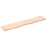 Blat de baie, 160x30x(2-4) cm, lemn masiv netratat