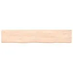 Blat de baie, 160x30x(2-4) cm, lemn masiv netratat