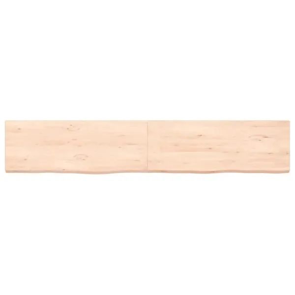 Blat de baie, 160x30x(2-4) cm, lemn masiv netratat