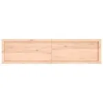 Blat de baie, 160x40x(2-6) cm, lemn masiv netratat
