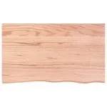 Blat de masă maro 100x60x(2-6) cm, lemn masiv stejar tratat