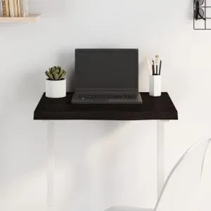 Blat de masă maro 60x40x(2-4) cm, lemn masiv stejar tratat