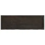 Blat de masă maro 120x40x(2-4) cm, lemn masiv stejar tratat
