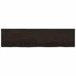 Blat de masă maro 200x50x(2-4) cm, lemn masiv stejar tratat