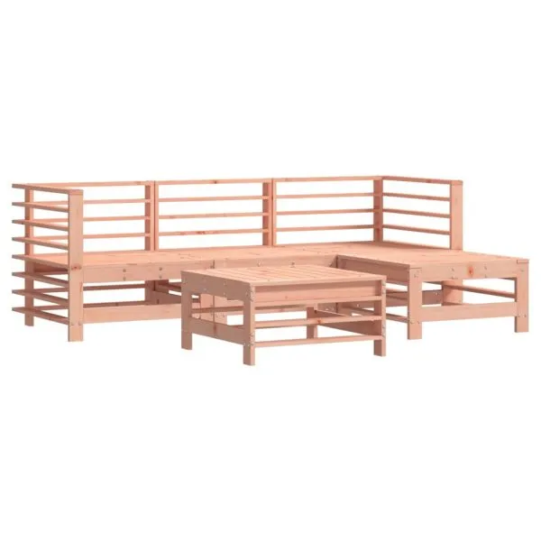 Set mobilier de grădină cu perne, 5 piese, lemn masiv douglas