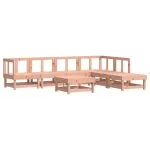 Set mobilier de grădină cu perne, 7 piese, lemn masiv douglas