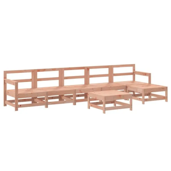 Set mobilier de grădină cu perne, 7 piese, lemn masiv douglas