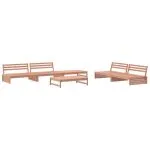 Set mobilier de grădină cu perne, 6 piese, lemn masiv Douglas