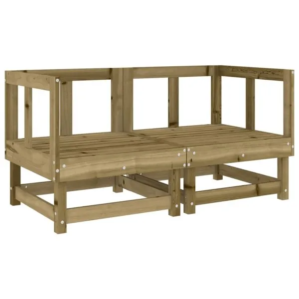 Set mobilier relaxare de grădină, 6 piese, lemn de pin tratat