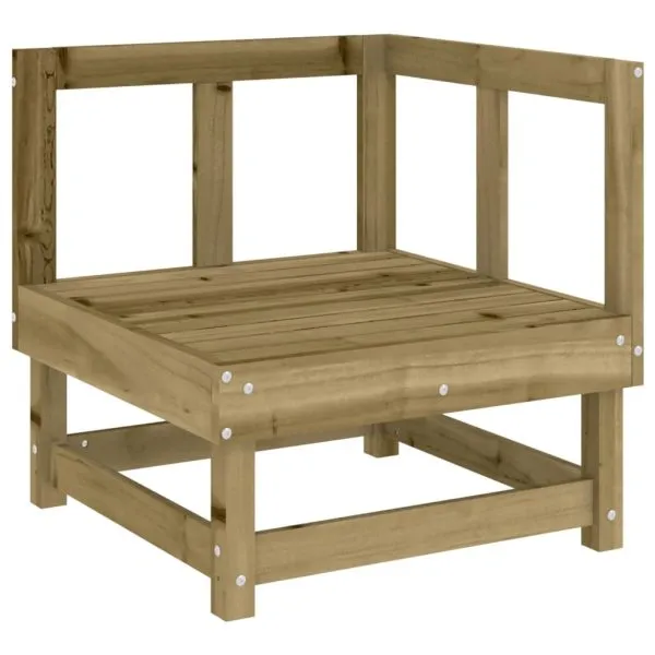 Set mobilier de grădină, 7 piese, lemn de pin tratat