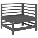Set mobilier relaxare grădină, 8 piese, lemn masiv de pin