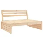 Set mobilier relaxare de grădină, 4 piese, lemn masiv de pin