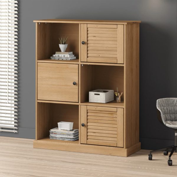 Bibliotecă VIGO, 90x35x114,5 cm, lemn masiv de pin