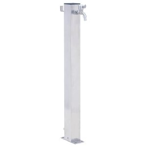 Coloană de apă de grădină, 40 cm, oțel inoxidabil, pătrat