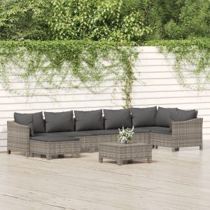 Set mobilier de grădină cu perne