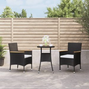 Set bistro de grădină cu perne