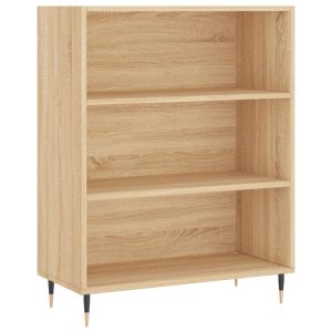 Bibliotecă, stejar sonoma, 69,5×32,5×90 cm, lemn compozit