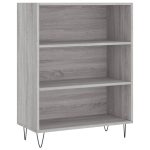 Bibliotecă, sonoma gri, 69,5×32,5×90 cm, lemn compozit
