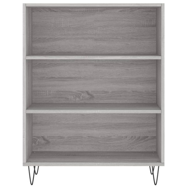 Bibliotecă, sonoma gri, 69,5×32,5×90 cm, lemn compozit