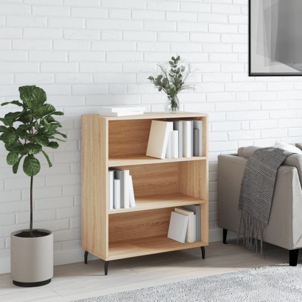Dulap cu rafturi, stejar sonoma, 69,5×32,5×90 cm, lemn compozit