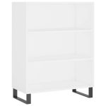 Dulap cu rafturi, alb, 69,5×32,5×90 cm, lemn compozit