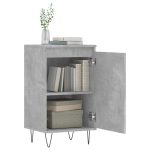 Dulapuri, 2 buc., gri beton, 40x35x70 cm, lemn prelucrat